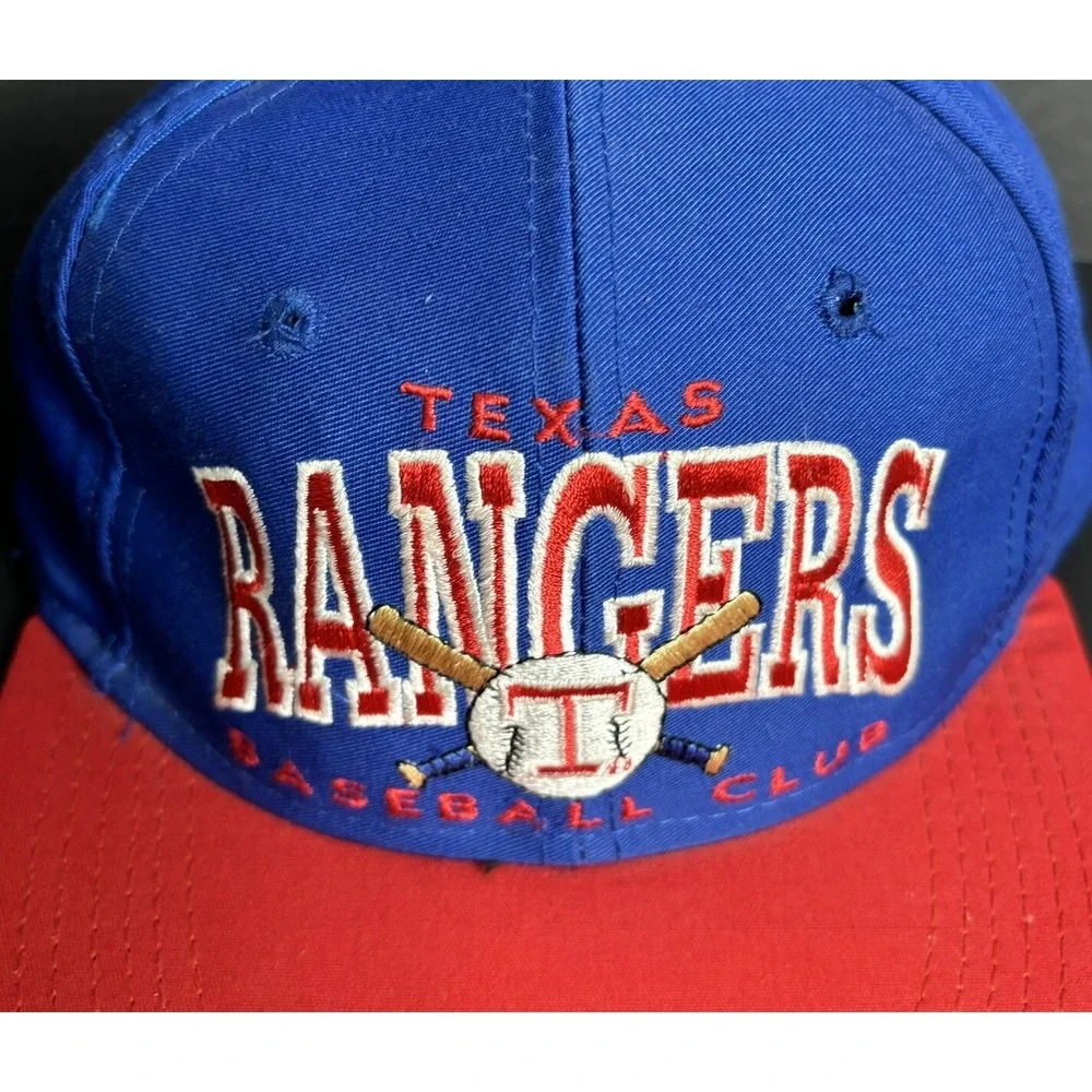 Vintage Texas Rangers Youth Hat Rookie League Snapback Eds West Baseball Club